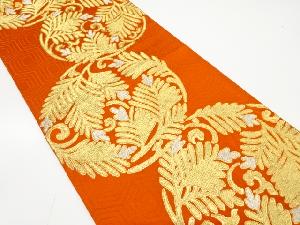 アンティーク　若松丸紋織り出し袋帯(着用可)